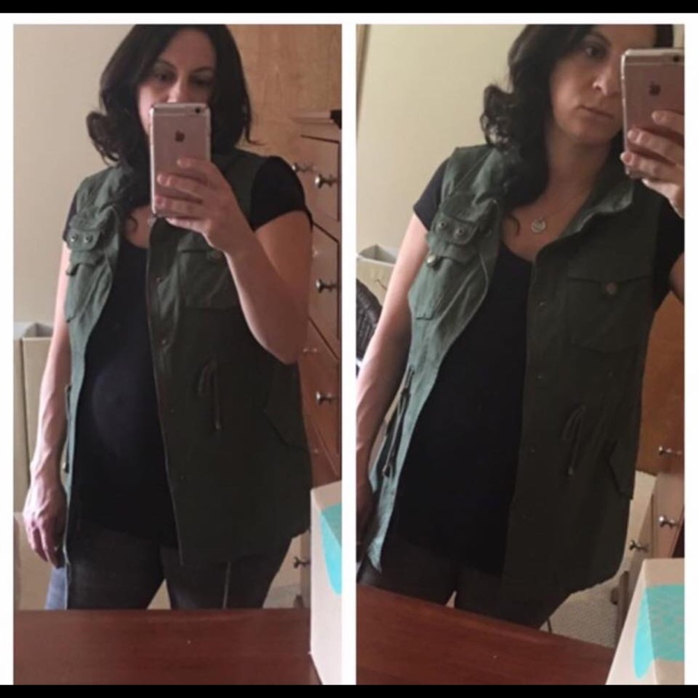 Pleione Cotton Twill Military Vest - SMALL